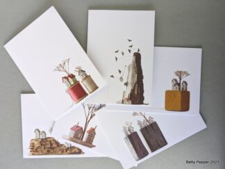 Set of 6 'Living on the Edge' Greeting Cards