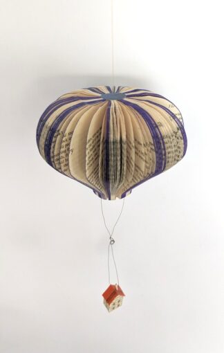 Living on the Edge Hot Air Balloon, Blue/purple