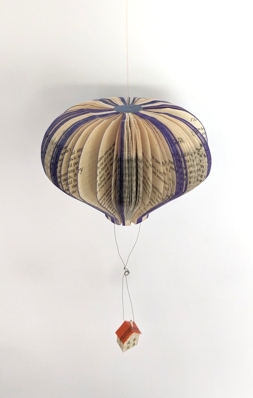 Living on the Edge Hot Air Balloon, Blue/purple